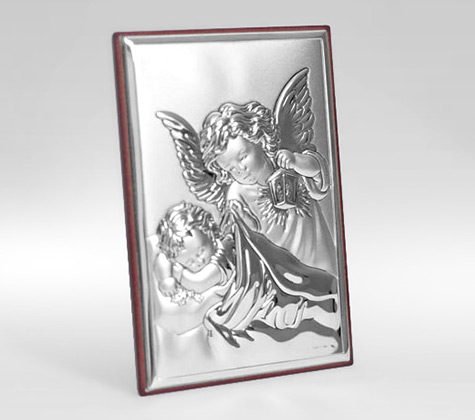 Aniołek z latarenką - obrazek na chrzciny