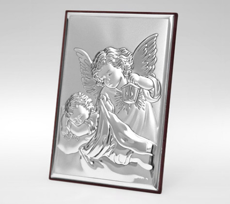 Aniołek z latarenką - obrazek na chrzciny