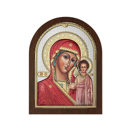 Matka Boska Kazańska - ikona srebrna koloryzowana Atelier AE0800/2D