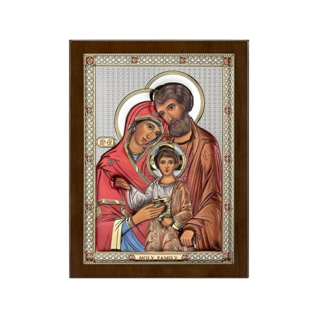 Święta Rodzina - ikona srebrna koloryzowana Atelier AE0841/4D