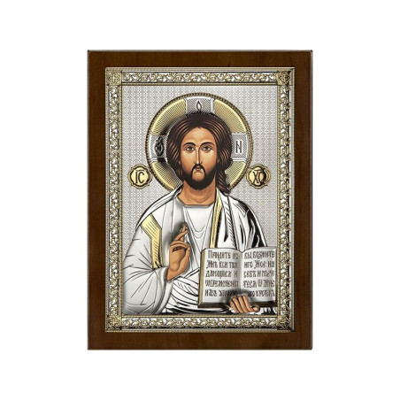 Chrystus Pantokrator - ikona srebrna Atelier AE0843/4