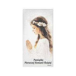 Pamiątka I Komunii - obrazek na drewnie dla dziewczynki Iconic IC108M/1A