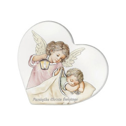 Aniołek Stróż - obrazek na białym drewienku dla dziewczynki Iconic IC106S/3R