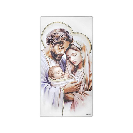 Święta Rodzina - obrazek malowany na drewnie Iconic IC111/3