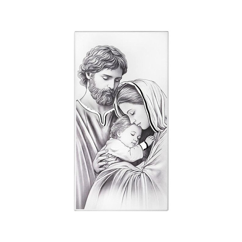 Święta Rodzina - obrazek malowany na drewnie Iconic IC100/4B