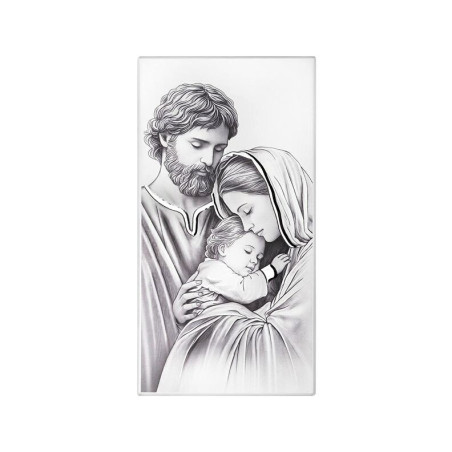Święta Rodzina - obrazek malowany na drewnie Iconic IC100/4B